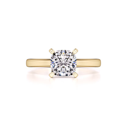 Jensen Moissanite Ring | Yellow Gold | 1