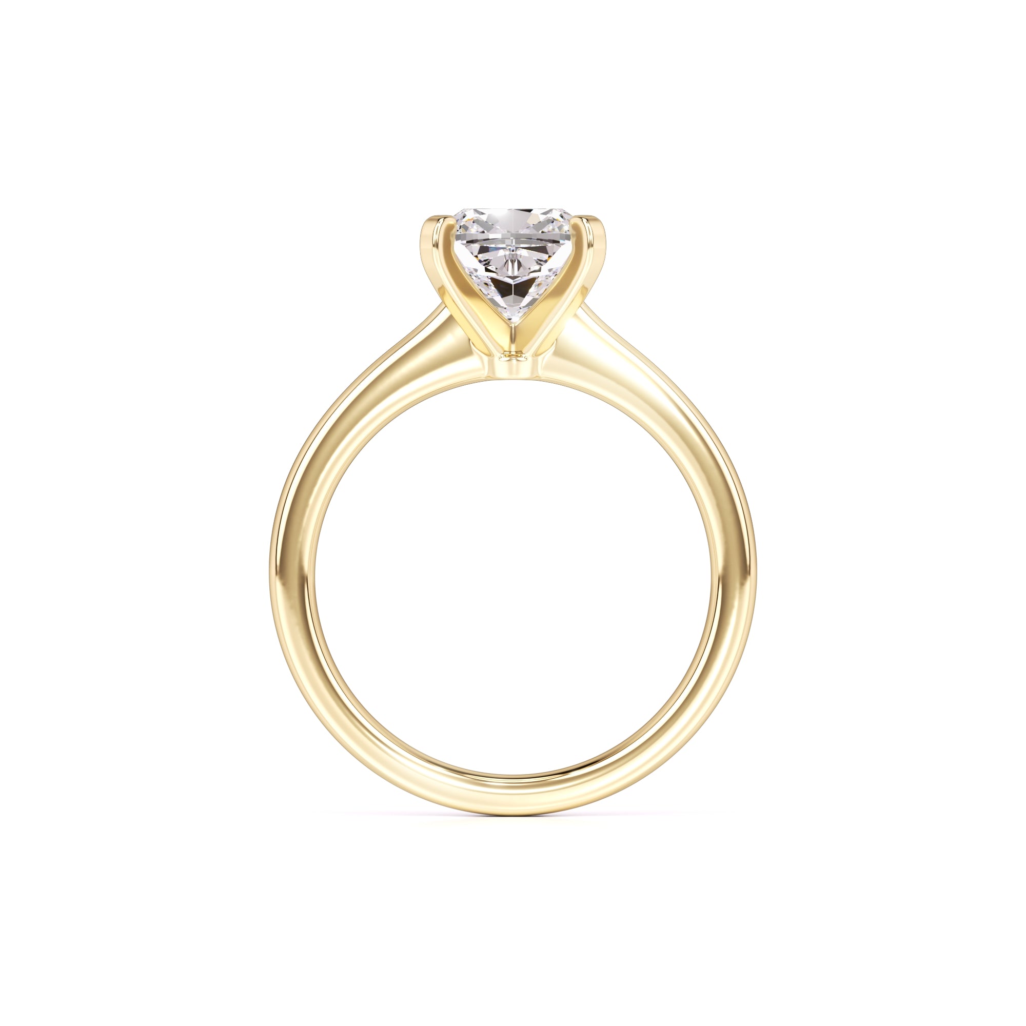 Jensen Moissanite Ring | Yellow Gold | 4