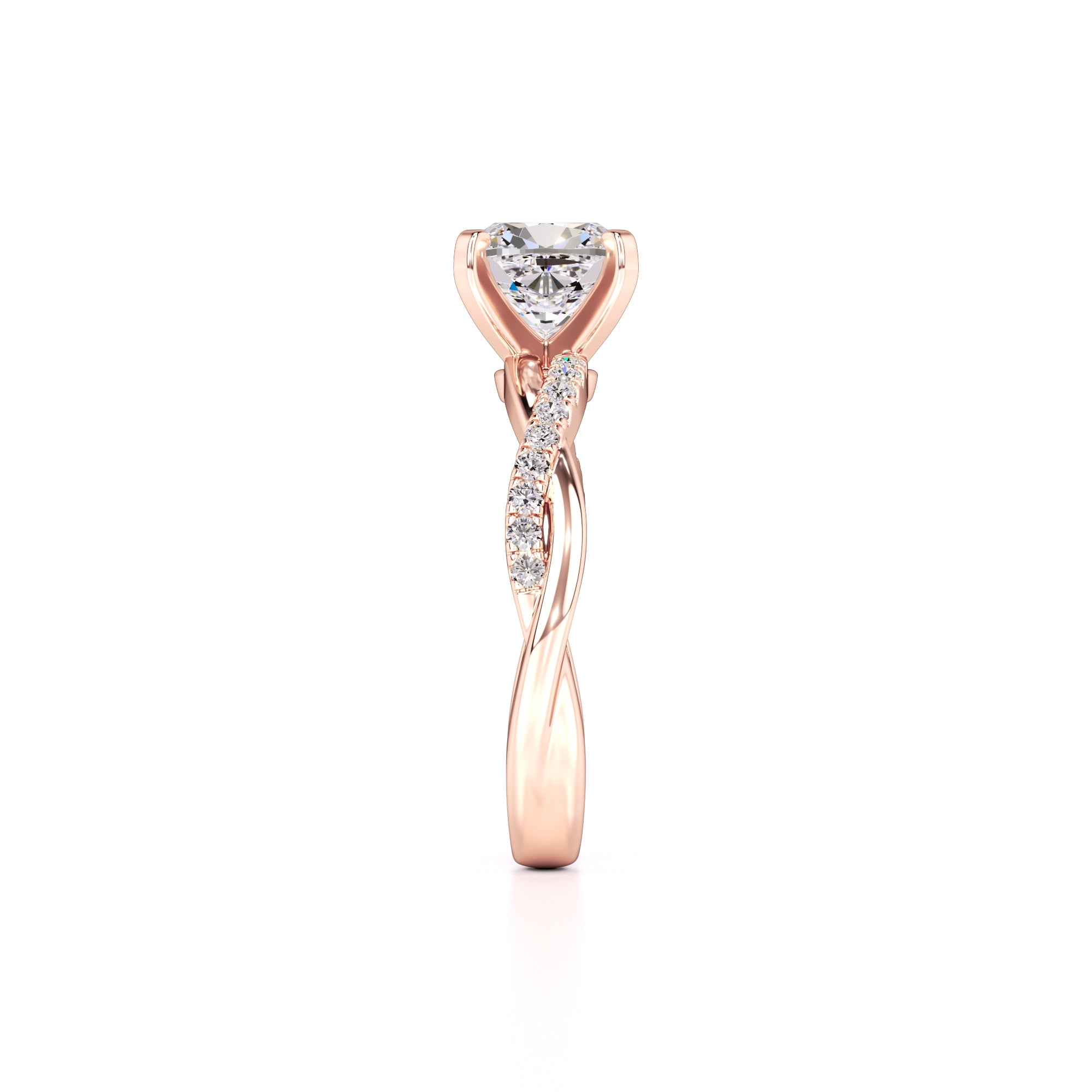 Lyla Lab Grown Diamond Ring | Rose Gold | 4