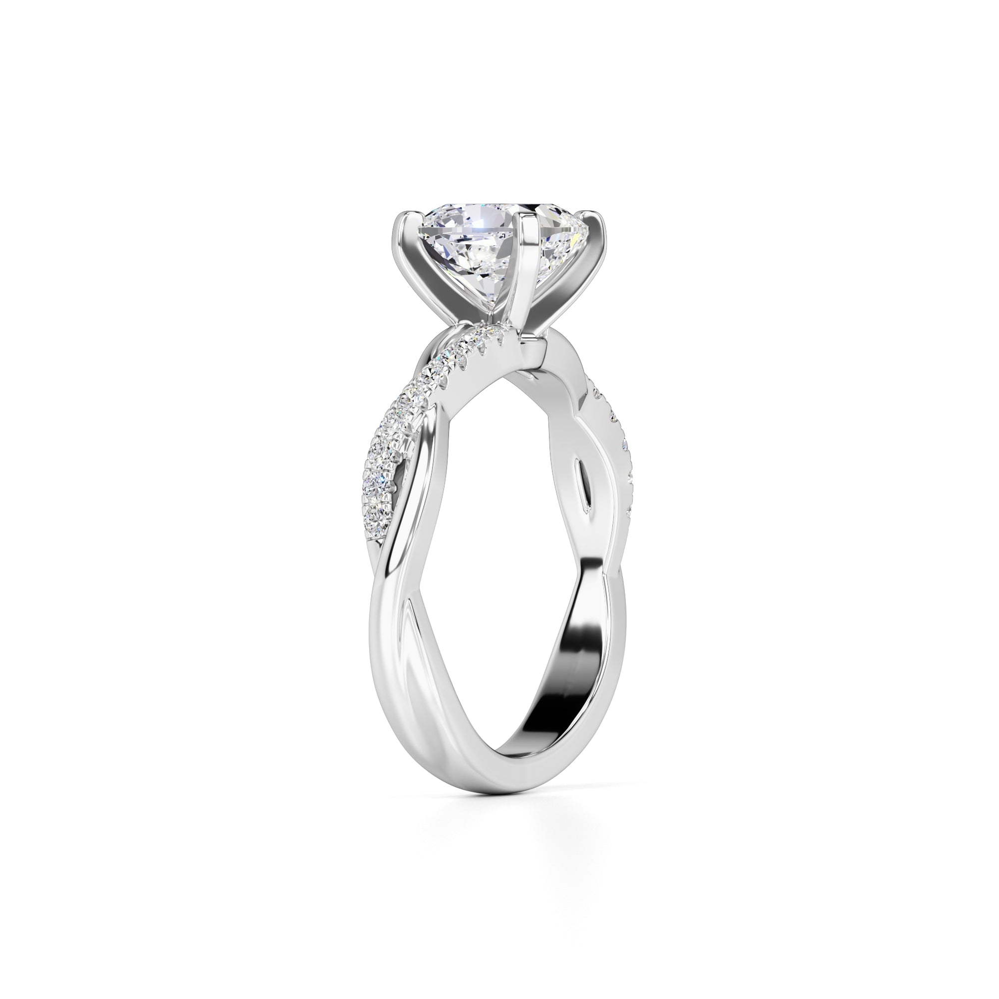 Lyla Lab Grown Diamond Ring | White Gold | 3