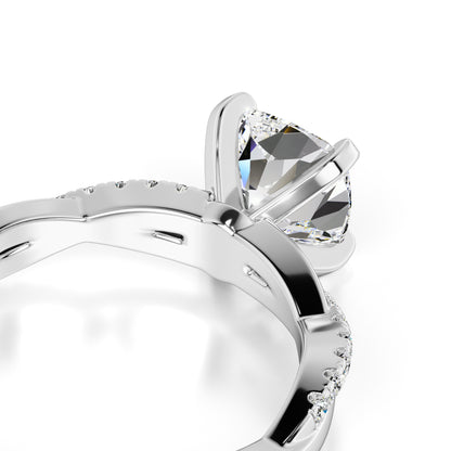 Lyla Lab Grown Diamond Ring | White Gold | 2