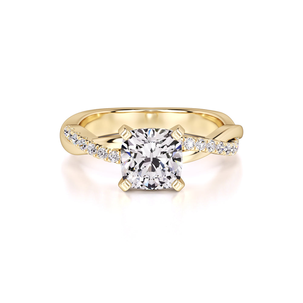 Lyla Lab Grown Diamond Ring | Yellow Gold | 1