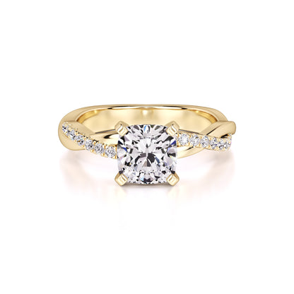 Lyla Lab Grown Diamond Ring | Yellow Gold | 1