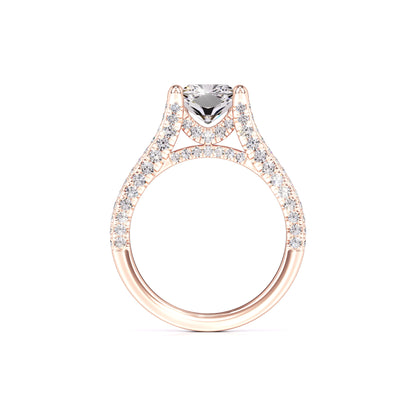Rylee Moissanite & Lab Grown Diamond Ring | Rose Gold | 4