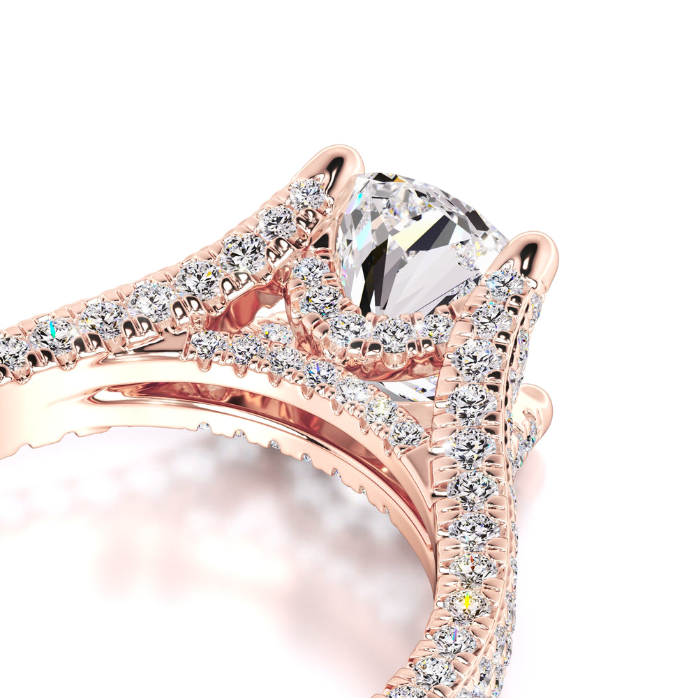 Rylee Moissanite & Lab Grown Diamond Ring | Rose Gold | 2
