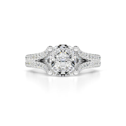Rylee Moissanite & Lab Grown Diamond Ring | White Gold | 1