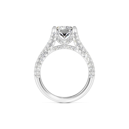 Rylee Moissanite & Lab Grown Diamond Ring | White Gold | 4