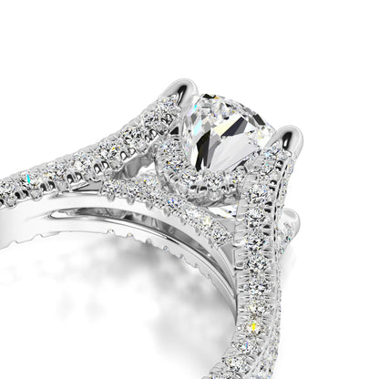 Rylee Moissanite & Lab Grown Diamond Ring | White Gold | 2