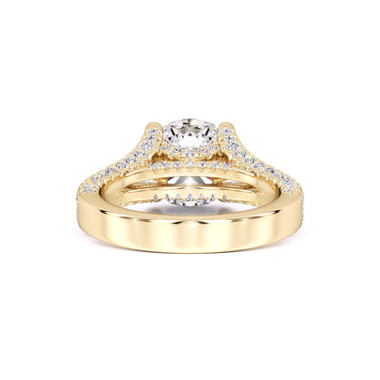 Rylee Moissanite & Lab Grown Diamond Ring | Yellow Gold | 3
