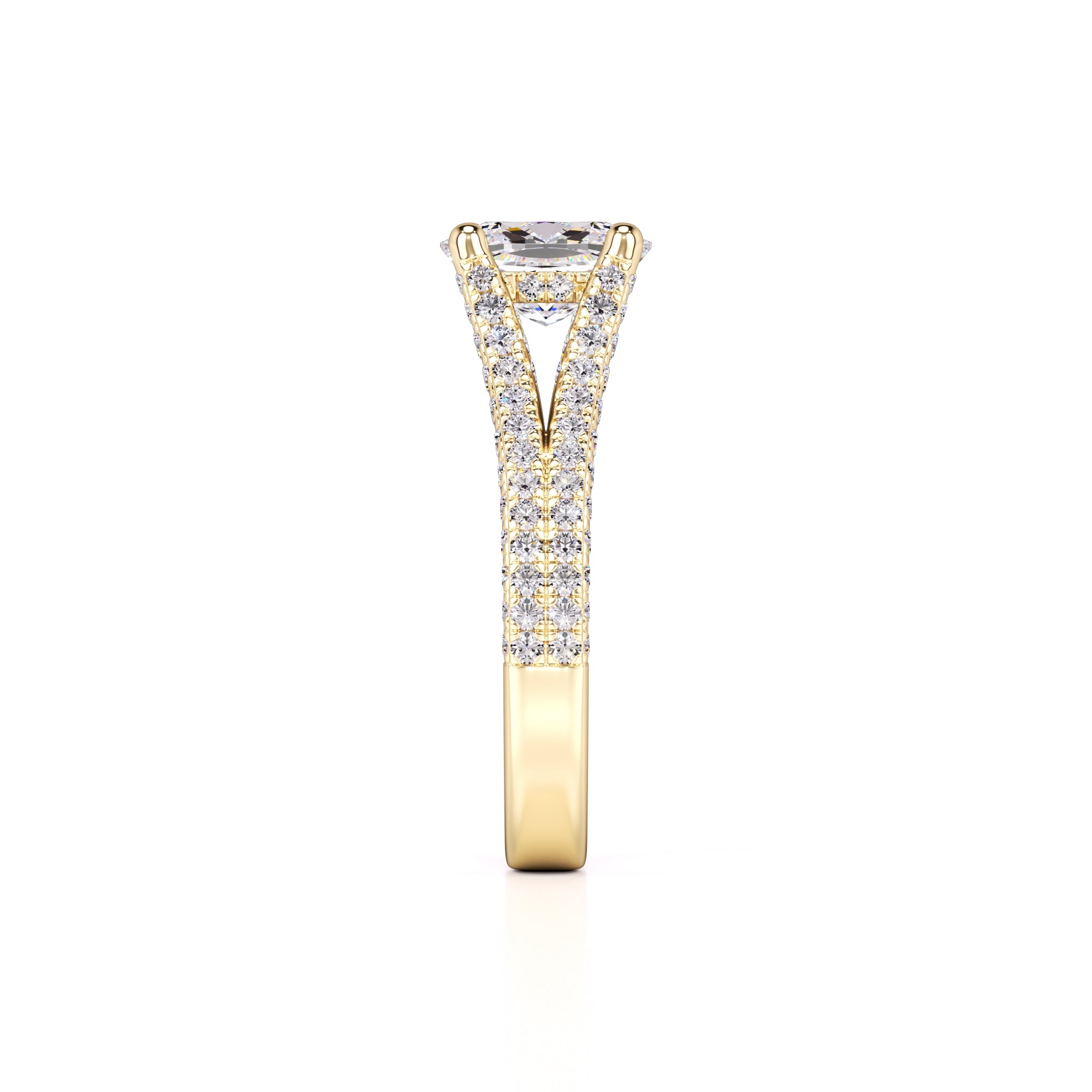 Rylee Lab Grown Diamond Ring | Yellow Gold | 4