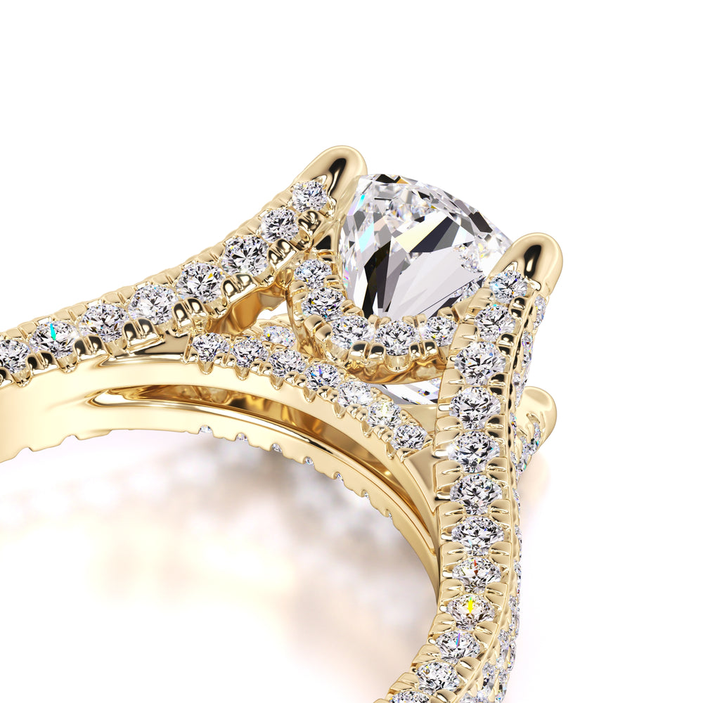 Rylee Moissanite & Lab Grown Diamond Ring | Yellow Gold | 2