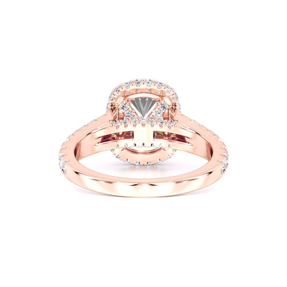 Lorelei Moissanite & Lab Grown Diamond Ring | Rose Gold | 3
