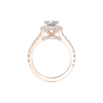 Lorelei Moissanite & Lab Grown Diamond Ring | Rose Gold | 4