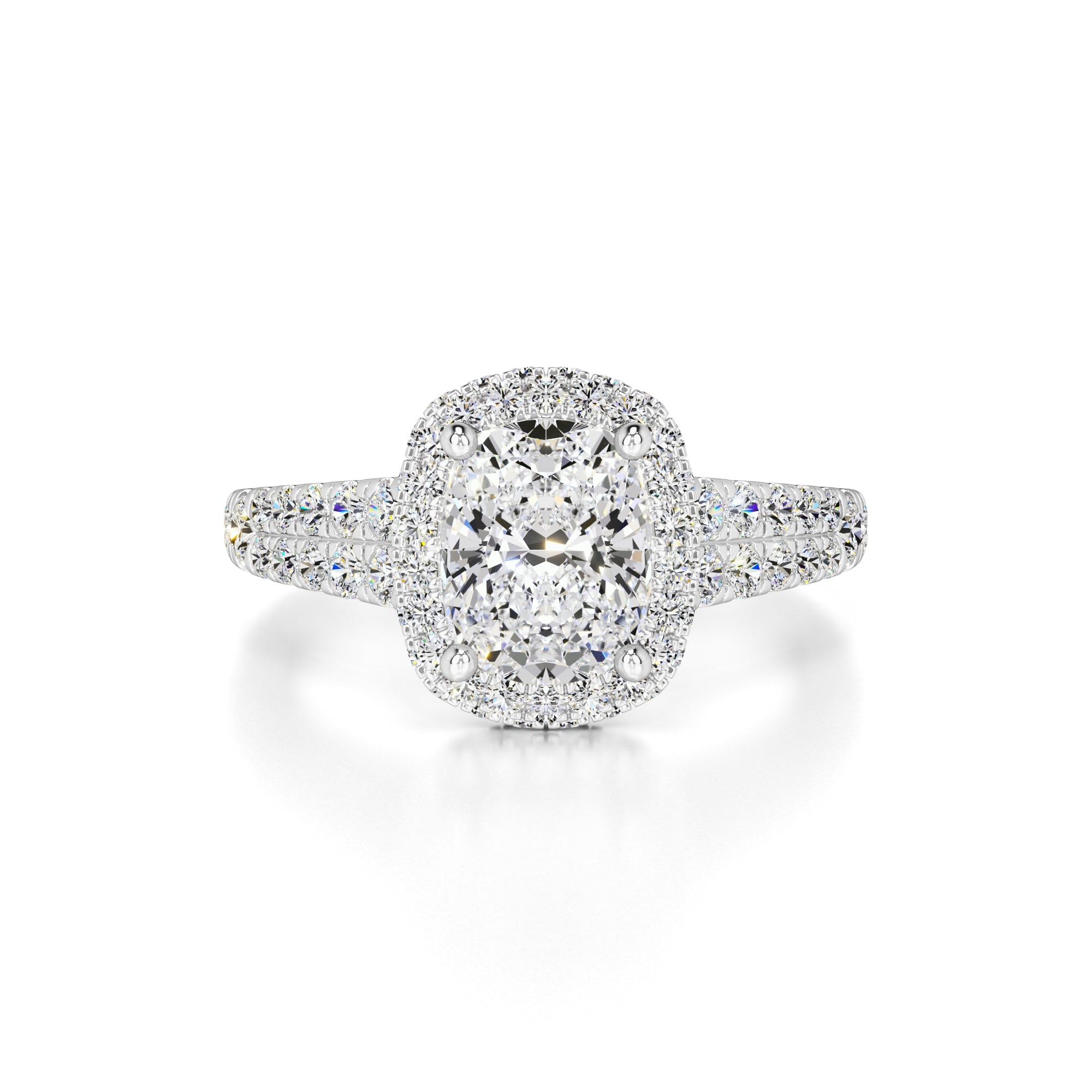 Lorelei Moissanite & Lab Grown Diamond Ring | White Gold | 1