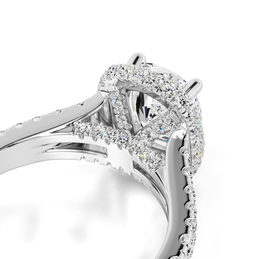 Lorelei Moissanite & Lab Grown Diamond Ring | White Gold | 2
