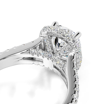 Lorelei Moissanite & Lab Grown Diamond Ring | White Gold | 2