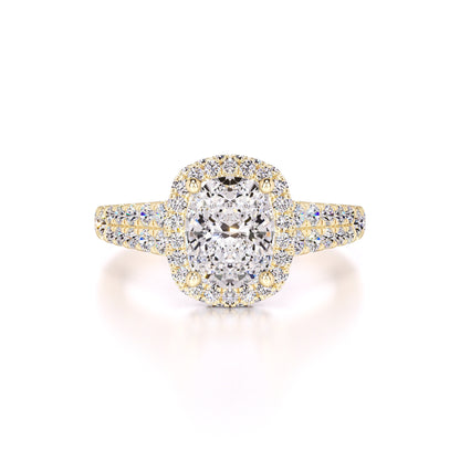 Lorelei Moissanite & Lab Grown Diamond Ring | Yellow Gold | 1