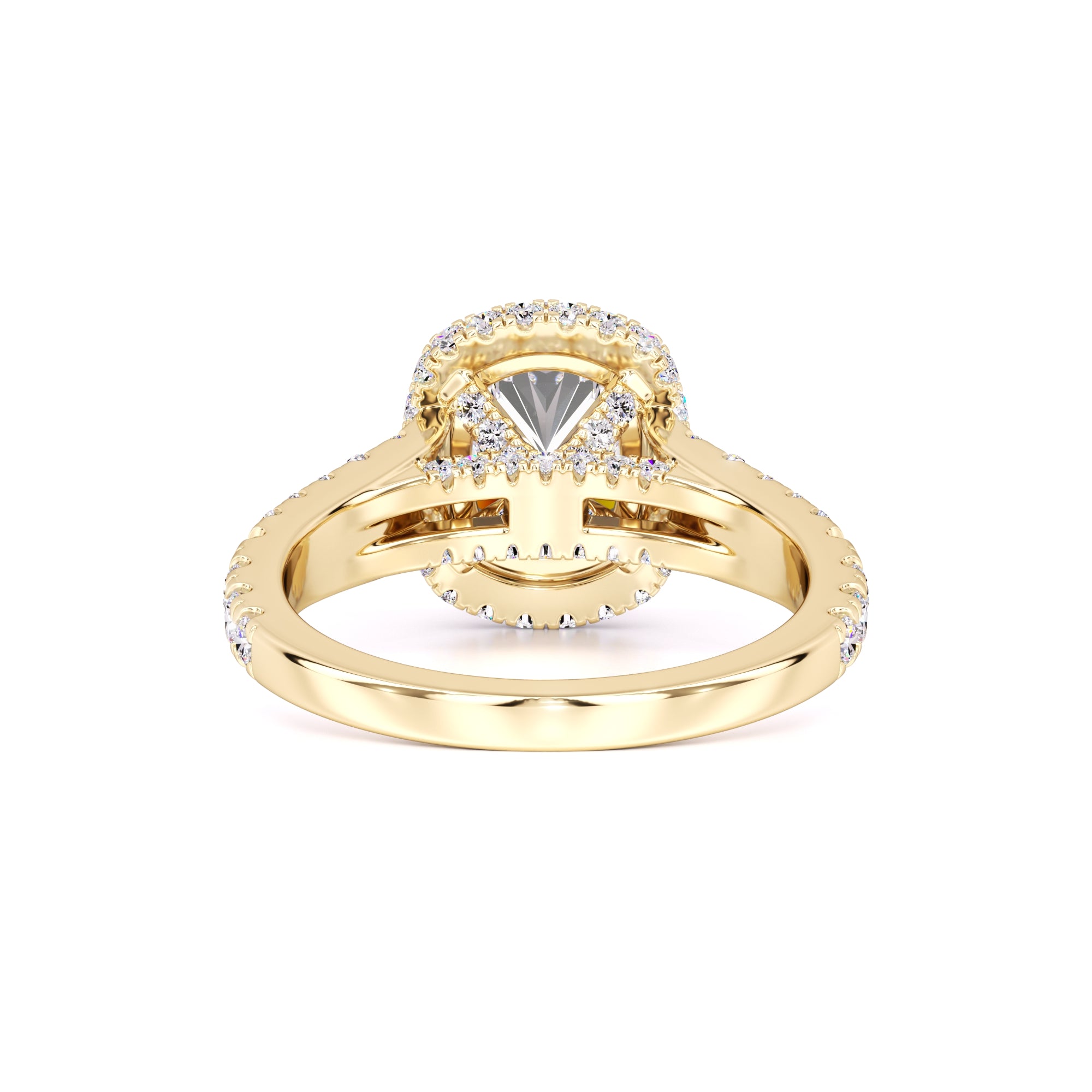 Lorelei Moissanite & Lab Grown Diamond Ring | Yellow Gold | 3