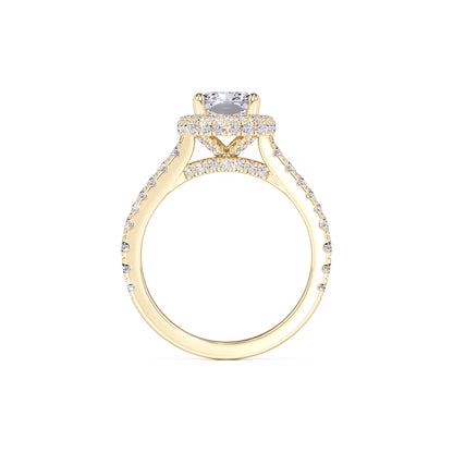 Lorelei Moissanite & Lab Grown Diamond Ring | Yellow Gold | 4