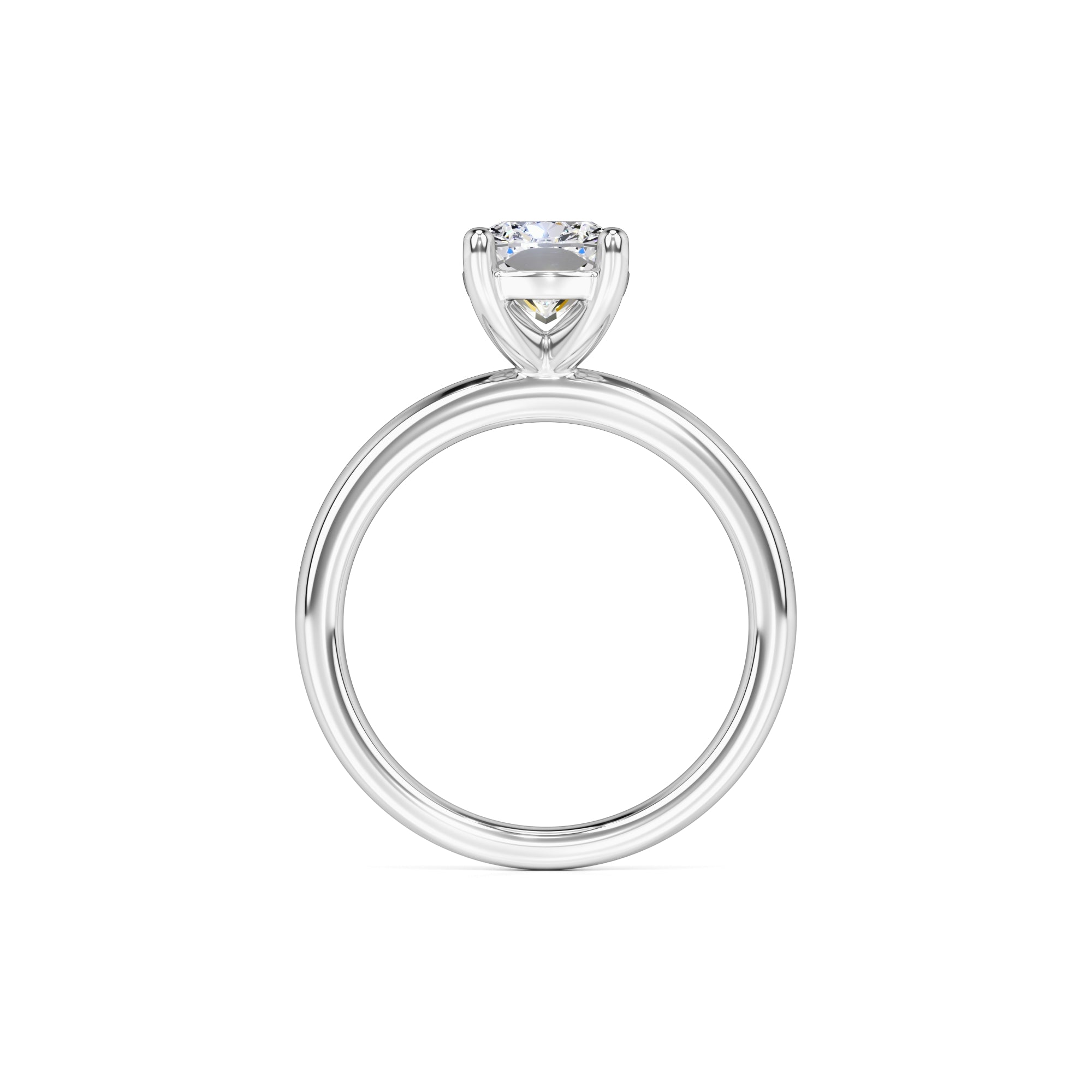 Monroe Moissanite Ring | White Gold | 4