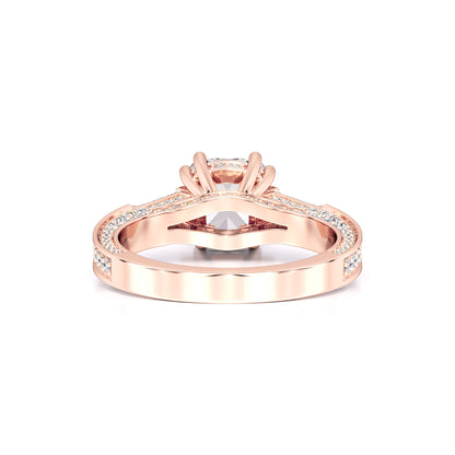 Raelynn Moissanite & Lab Grown Diamond Ring | Rose Gold | 3
