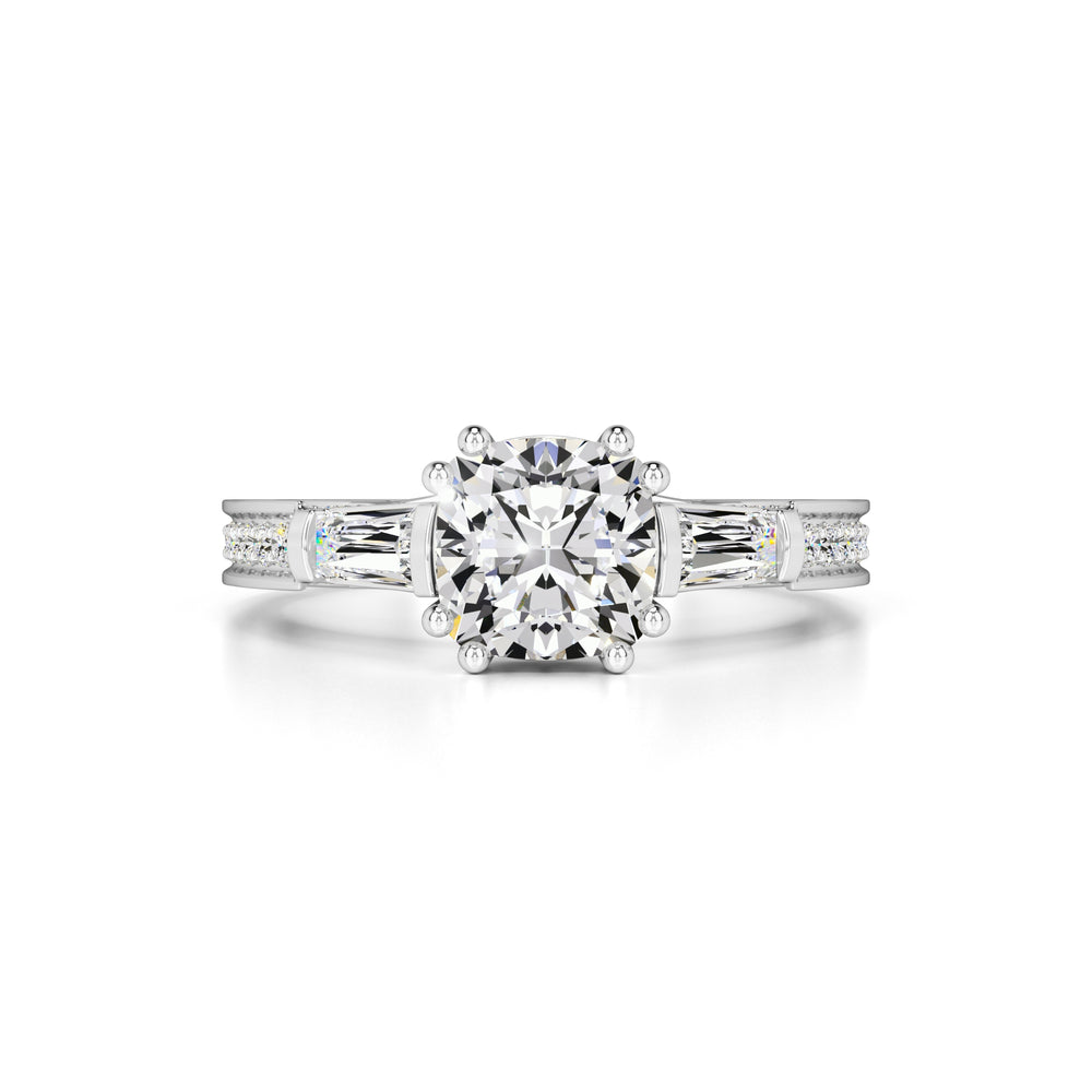 Raelynn Moissanite & Lab Grown Diamond Ring | White Gold | 1