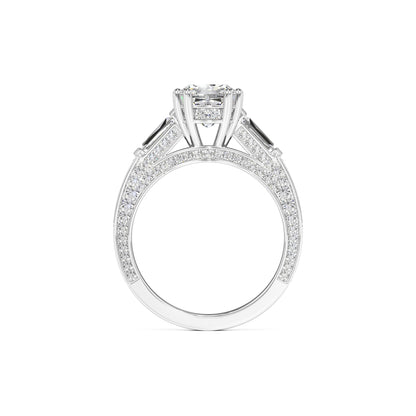 Raelynn Moissanite & Lab Grown Diamond Ring | White Gold | 4