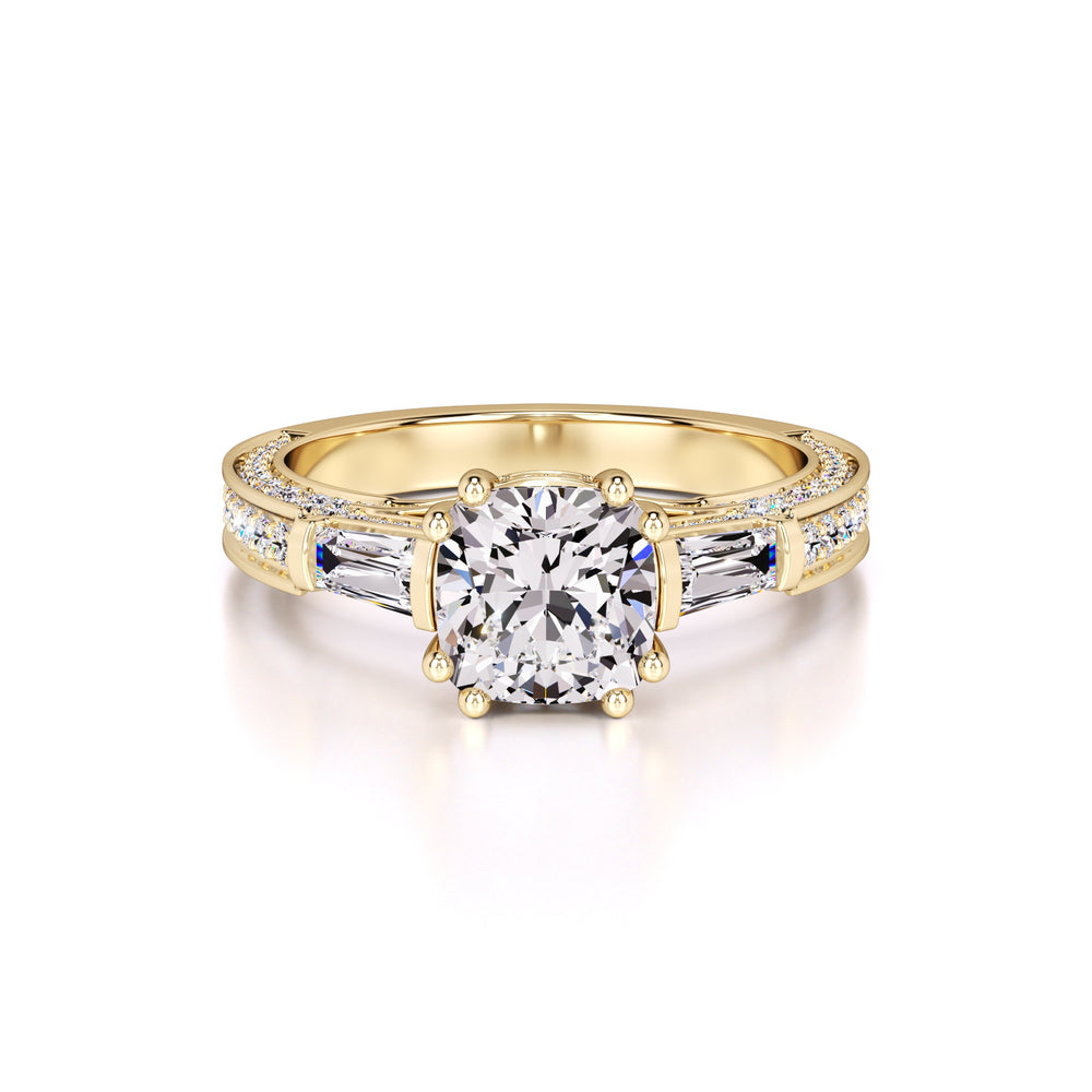 Raelynn Lab Grown Diamond Ring | Yellow Gold | 1