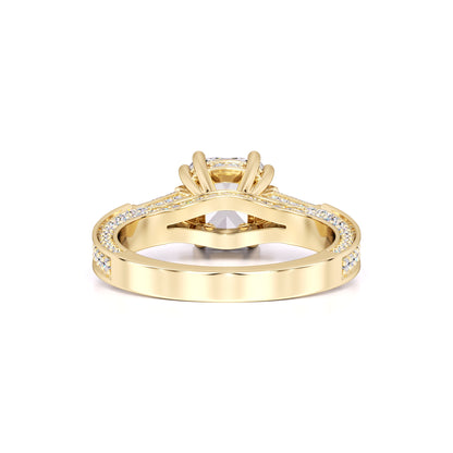 Raelynn Moissanite & Lab Grown Diamond Ring | Yellow Gold | 3
