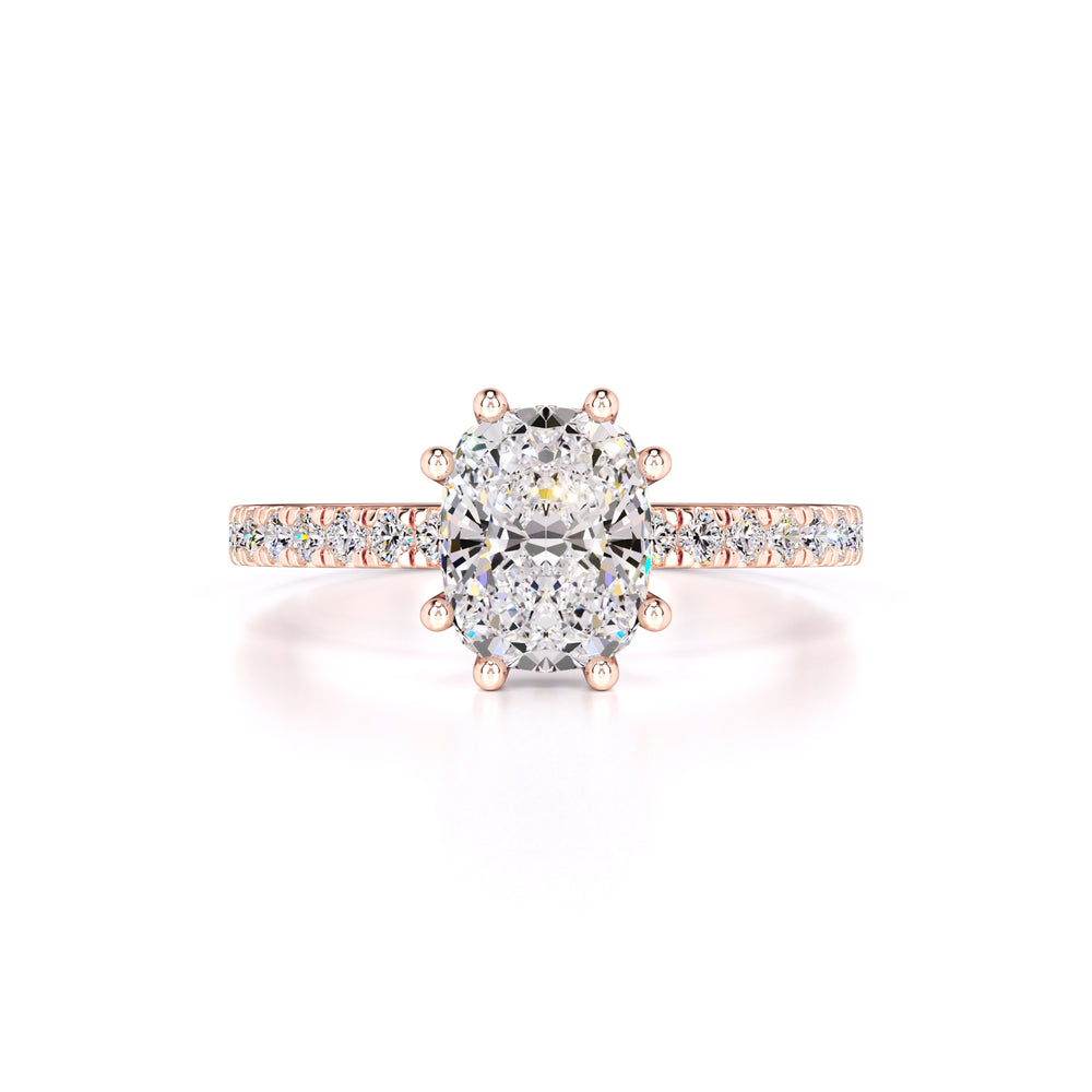 Liana Moissanite & Lab Grown Diamond Ring | Rose Gold | 1