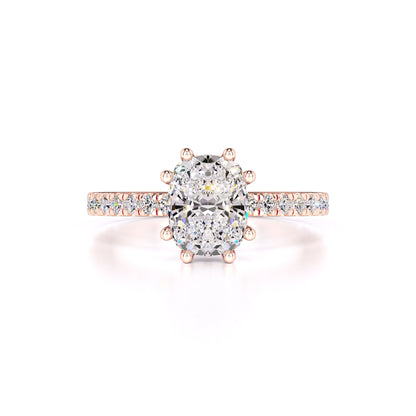 Liana Moissanite & Lab Grown Diamond Ring | Rose Gold | 1
