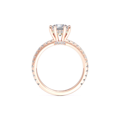 Liana Moissanite & Lab Grown Diamond Ring | Rose Gold | 4