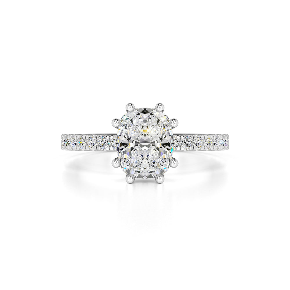 Liana Moissanite & Lab Grown Diamond Ring | White Gold | 1