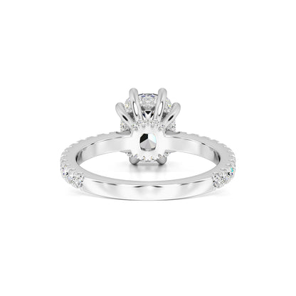 Liana Moissanite & Lab Grown Diamond Ring | White Gold | 3