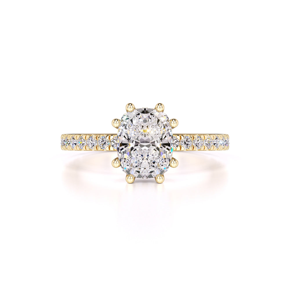 Liana Moissanite & Lab Grown Diamond Ring | Yellow Gold | 1