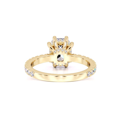 Liana Moissanite & Lab Grown Diamond Ring | Yellow Gold | 3