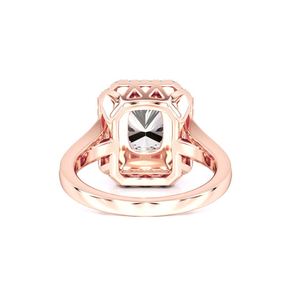 Camille Moissanite & Lab Grown Diamond Ring | Rose Gold | 3