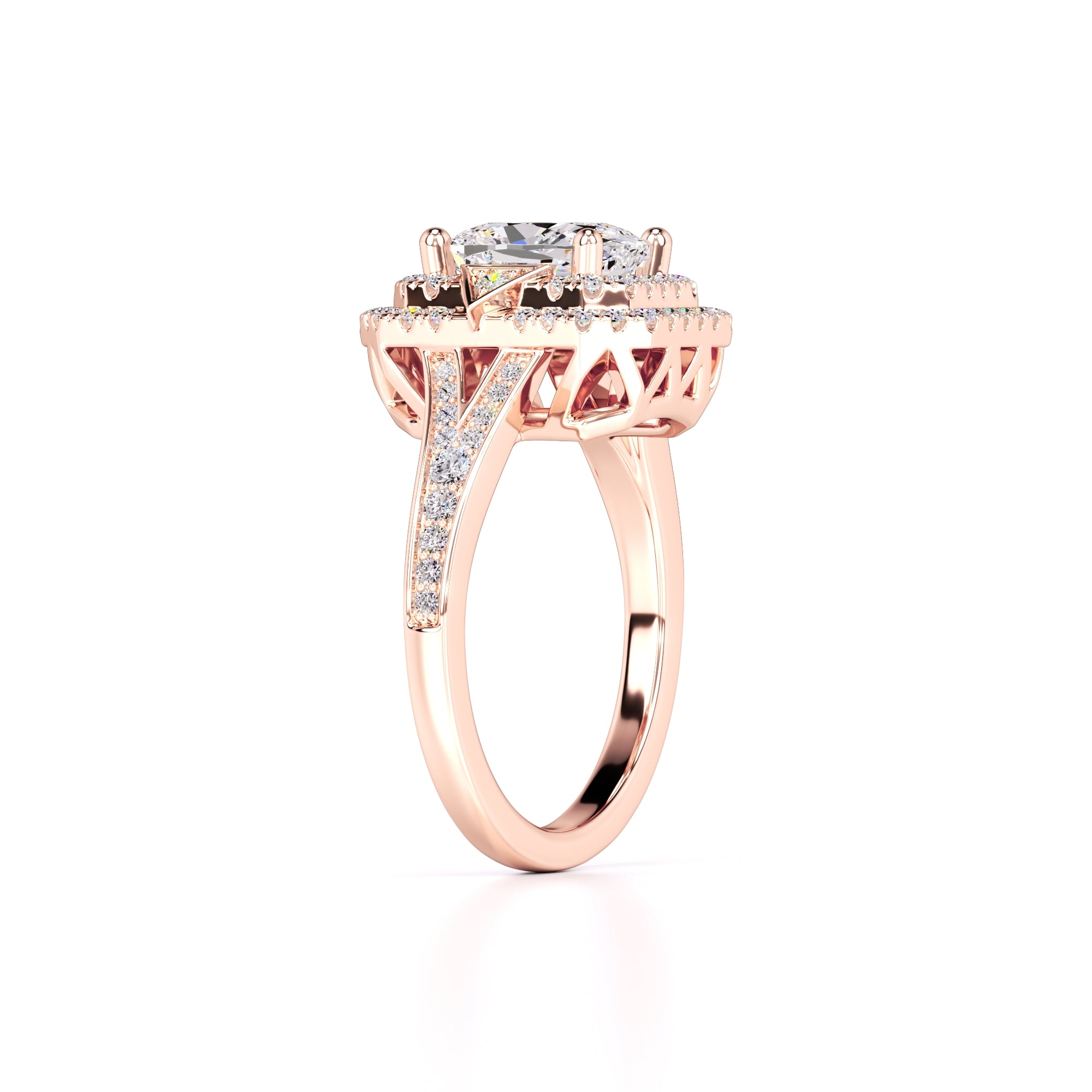 Camille Lab Grown Diamond Ring | Rose Gold | 3