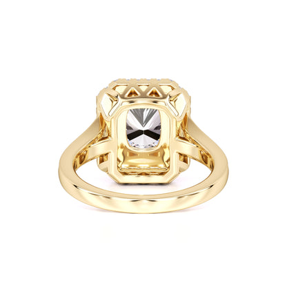 Camille Moissanite & Lab Grown Diamond Ring | Yellow Gold | 3