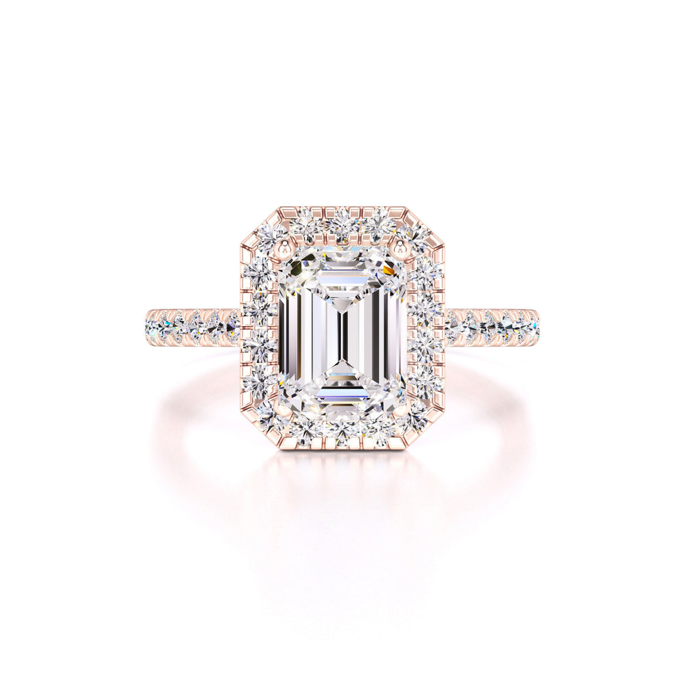Naomi Moissanite & Lab Grown Diamond Ring | Rose Gold | 1