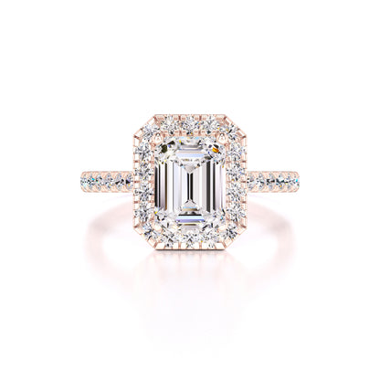 Naomi Moissanite & Lab Grown Diamond Ring | Rose Gold | 1