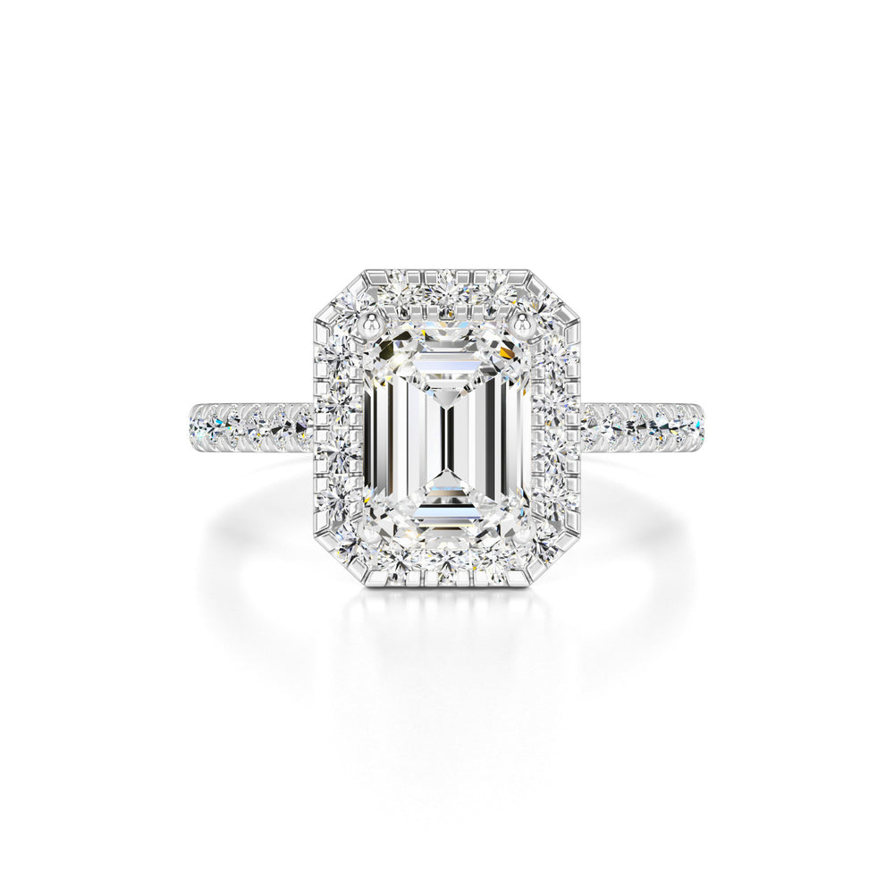 Naomi Moissanite & Lab Grown Diamond Ring | White Gold | 1