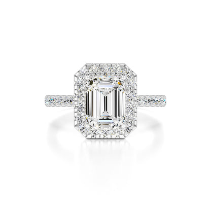Naomi Moissanite & Lab Grown Diamond Ring | White Gold | 1