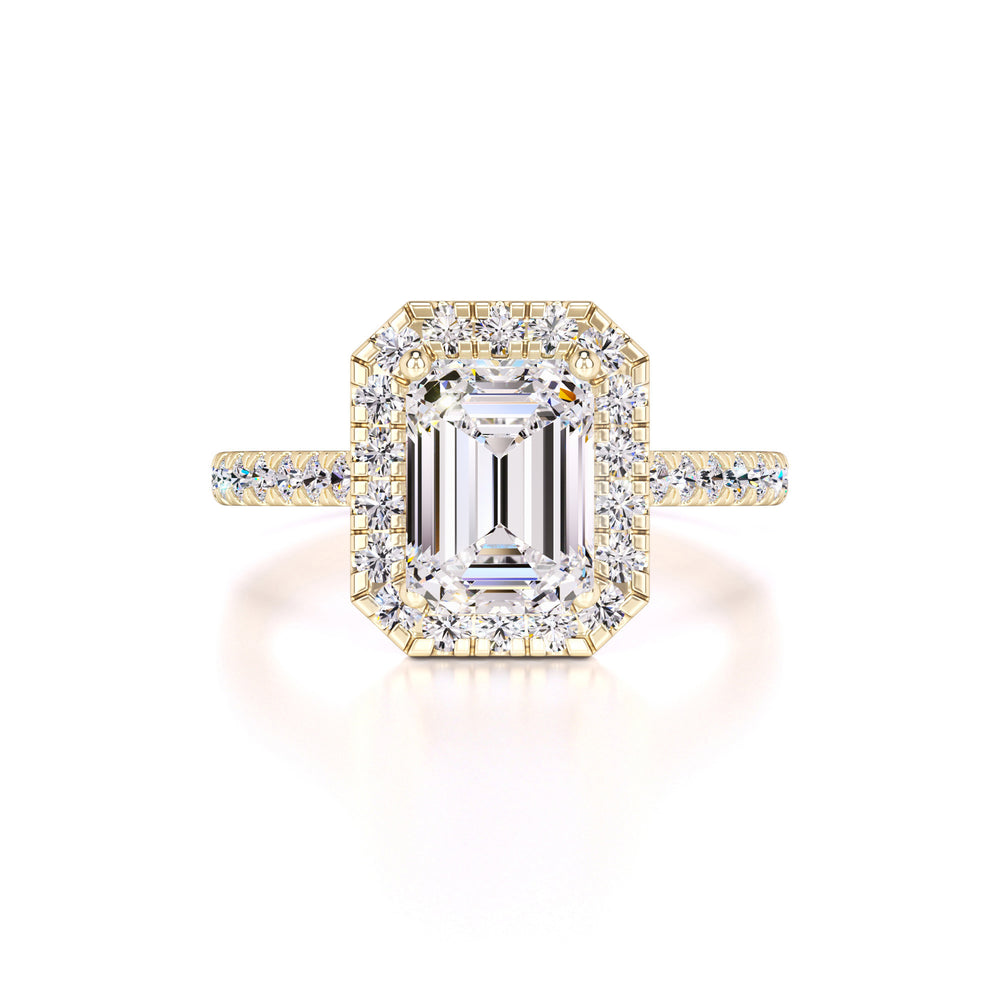 Naomi Moissanite & Lab Grown Diamond Ring | Yellow Gold | 1