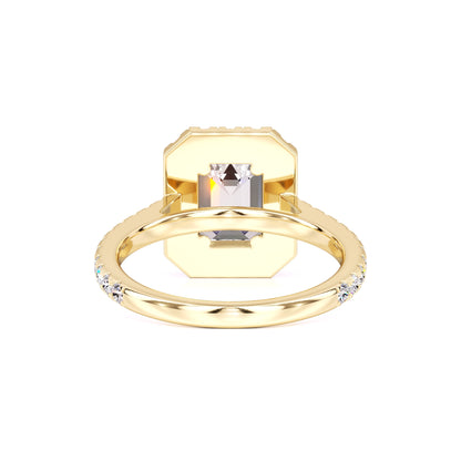 Naomi Moissanite & Lab Grown Diamond Ring | Yellow Gold | 3