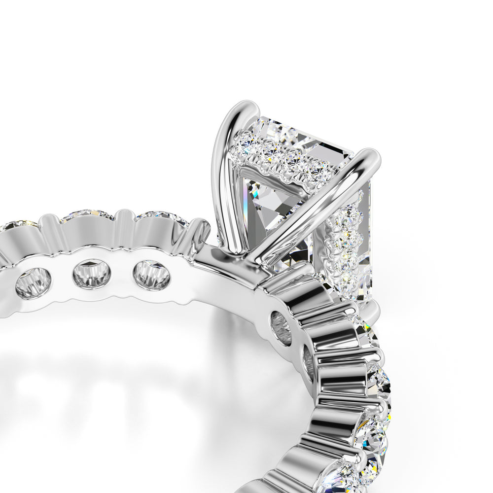 Carly Moissanite & Lab Grown Diamond Ring | White Gold | 2