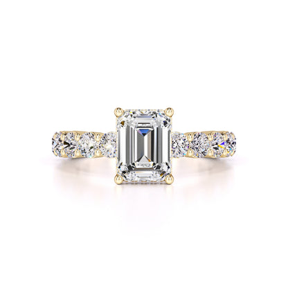 Carly Moissanite & Lab Grown Diamond Ring | Yellow Gold | 1
