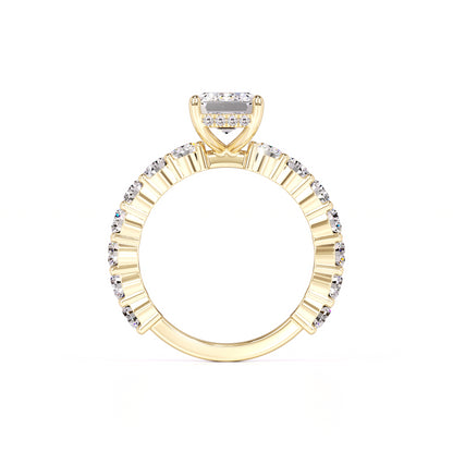 Carly Moissanite & Lab Grown Diamond Ring | Yellow Gold | 4