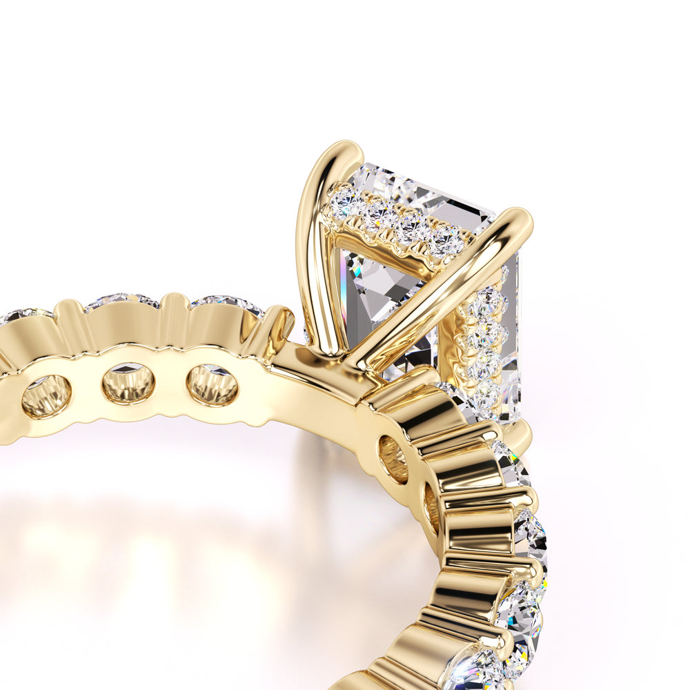 Carly Moissanite & Lab Grown Diamond Ring | Yellow Gold | 2