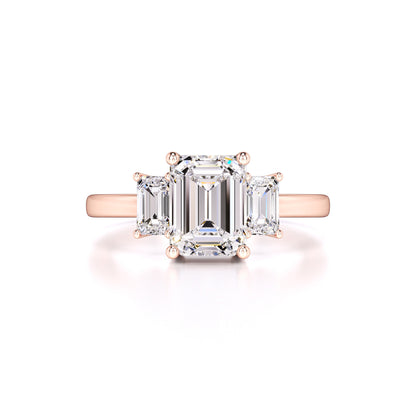Rayna Moissanite & Lab Grown Diamond Ring | Rose Gold | 1